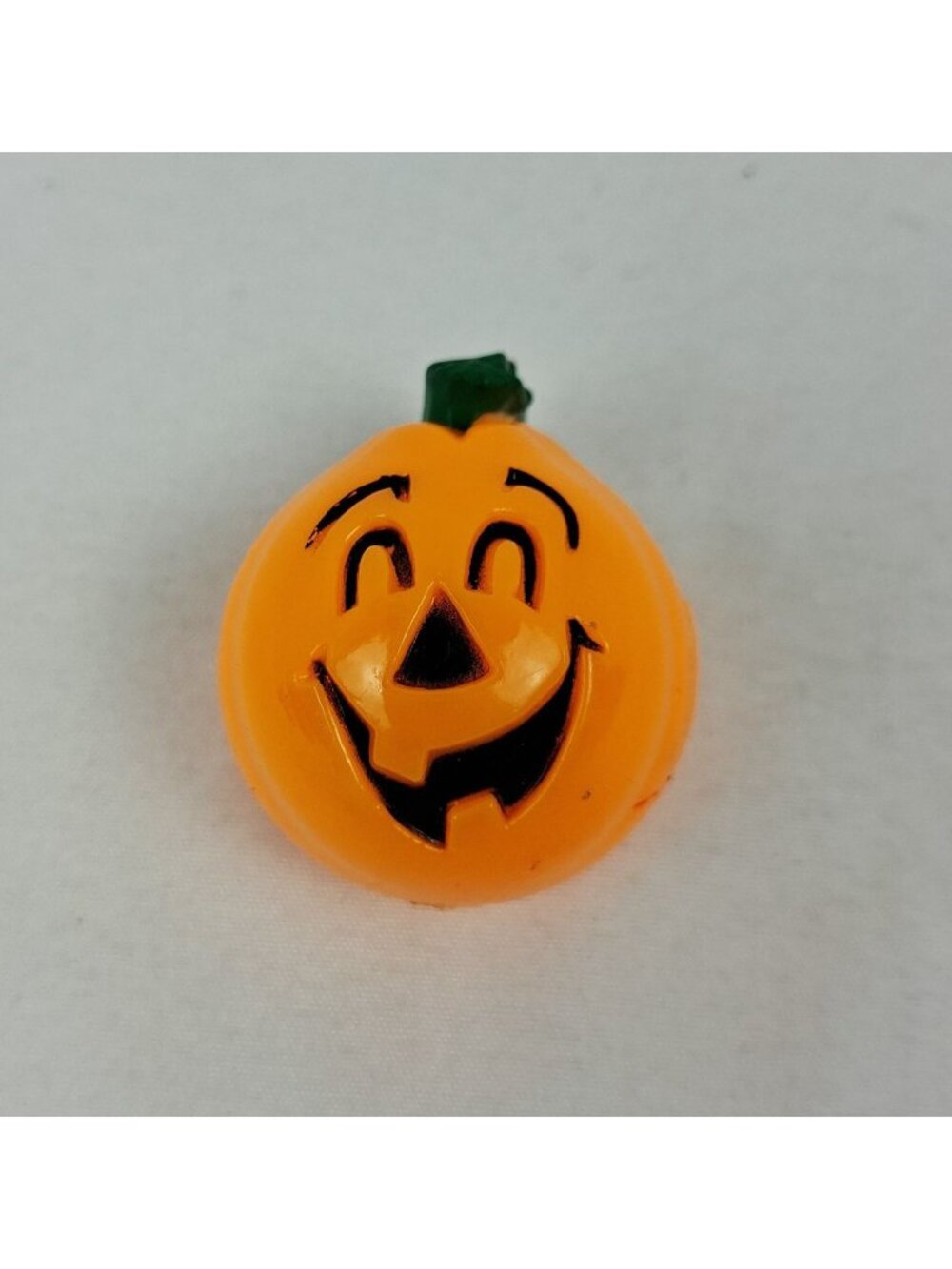 Vintage 1990 Trendmasters Halloween Jack-O-Lantern Pumpkin Pin Orange & Green Pl